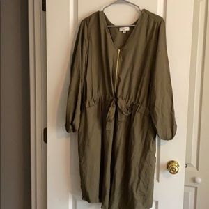 Army green dress